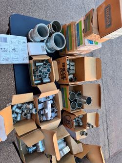Lot of Electrical Conduit Fittings and Connectors