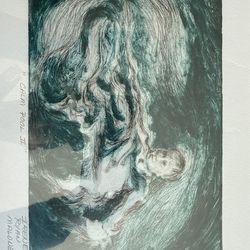 “Calm pool 2” 1/1 monotype - Irene Ryan Maloney