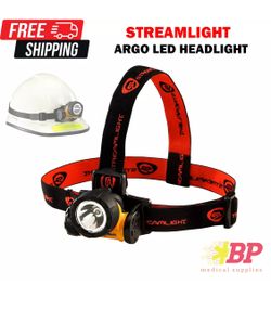 Streamlight Argo LED Headlamp 61301 With Hard Hat Strap 150 Lumens Yellow And Black