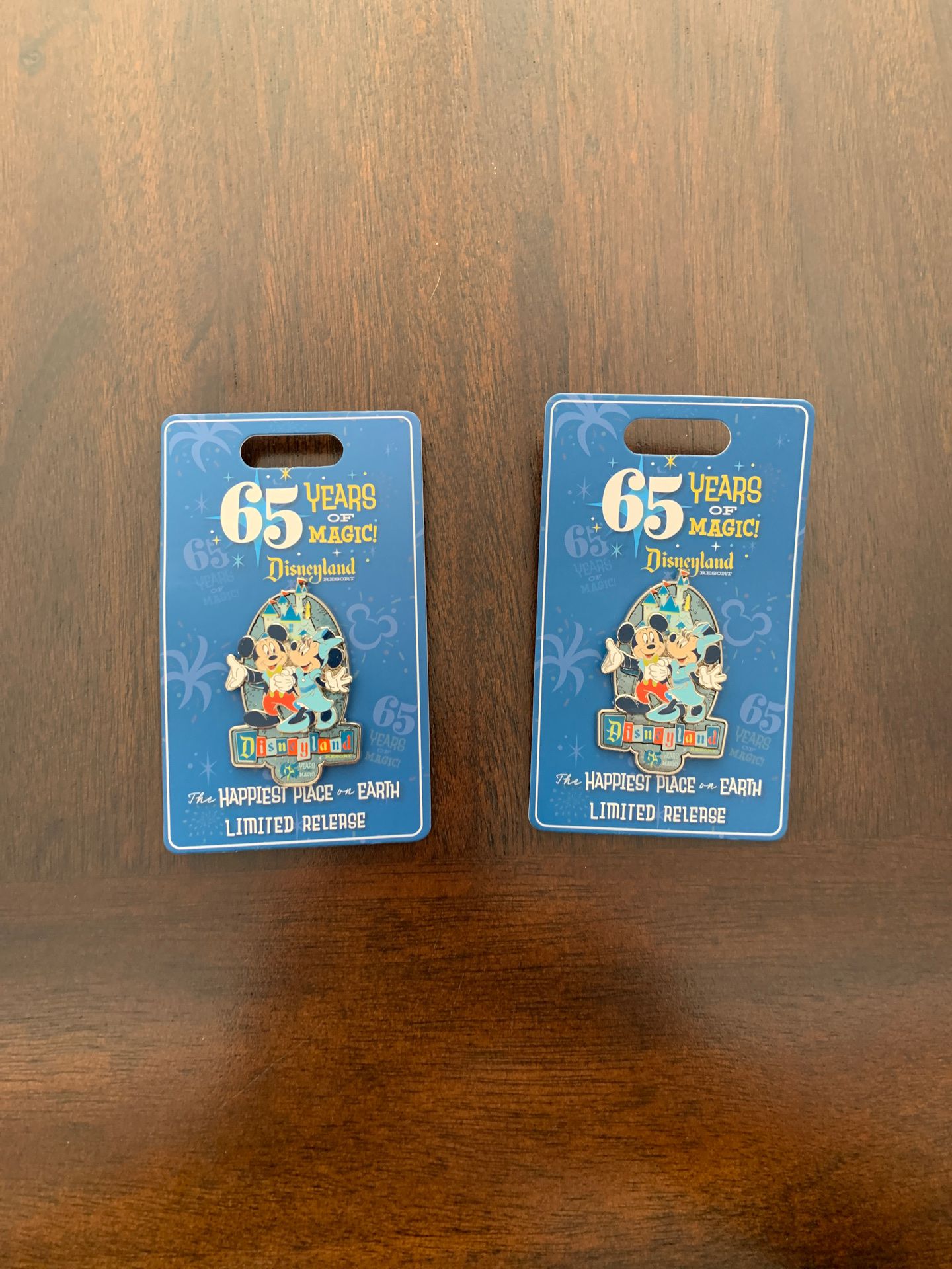 Disneyland 65th Anniversary 65 Years of Magic 2020 Mickey & Minnie LR Disney Pin