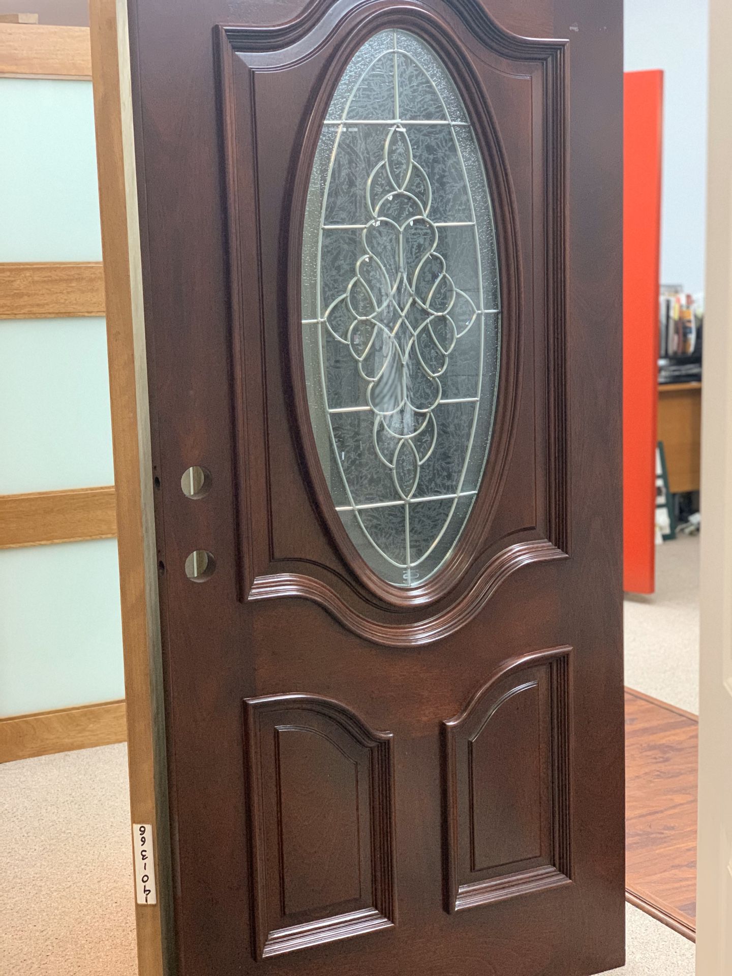 36x80x1-3/4 Solid Wood Oval Door