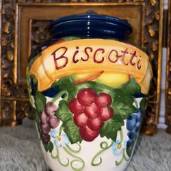 Biscotti Cookie Jar