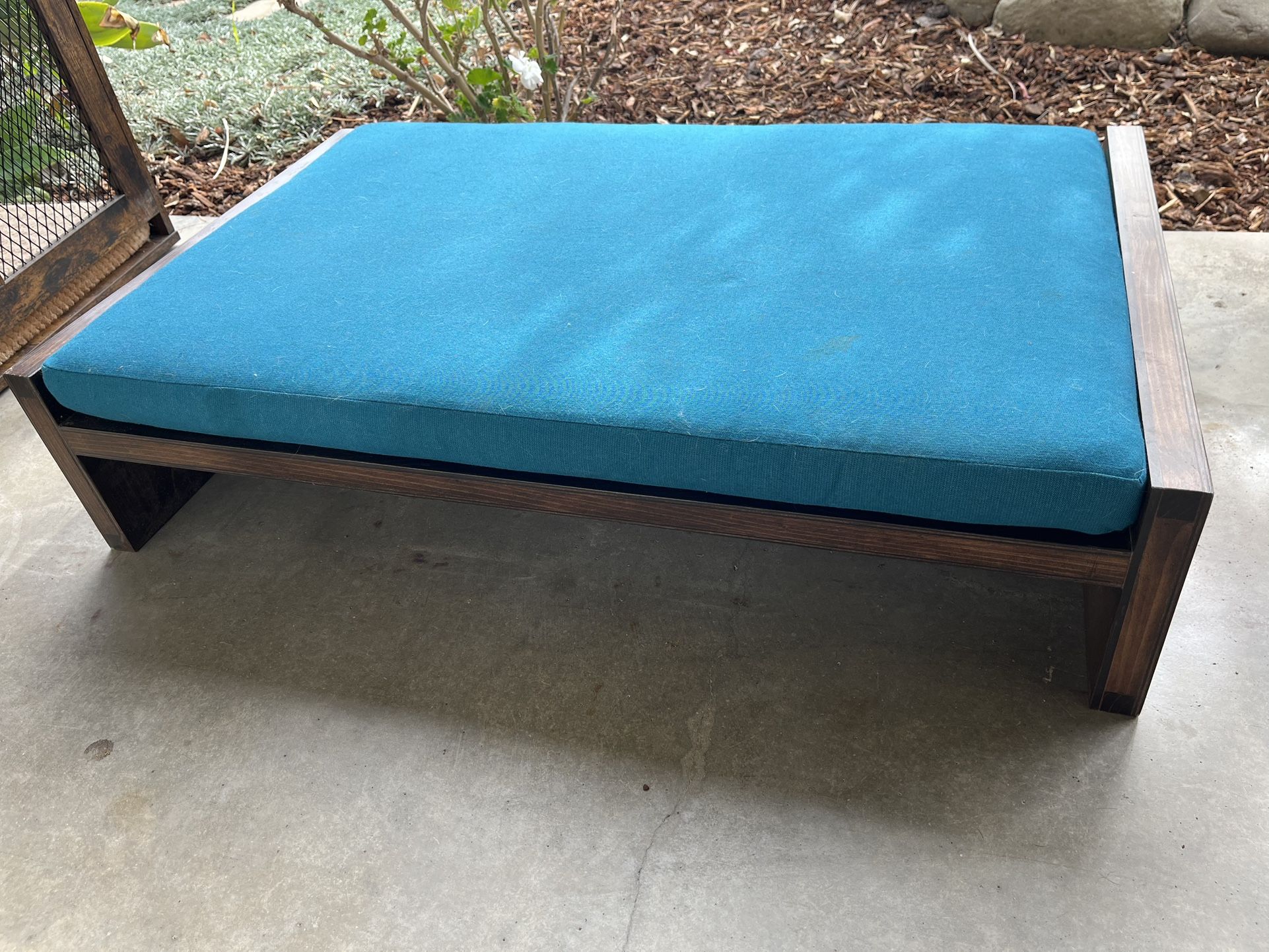 Raised Wooden Dog Bed