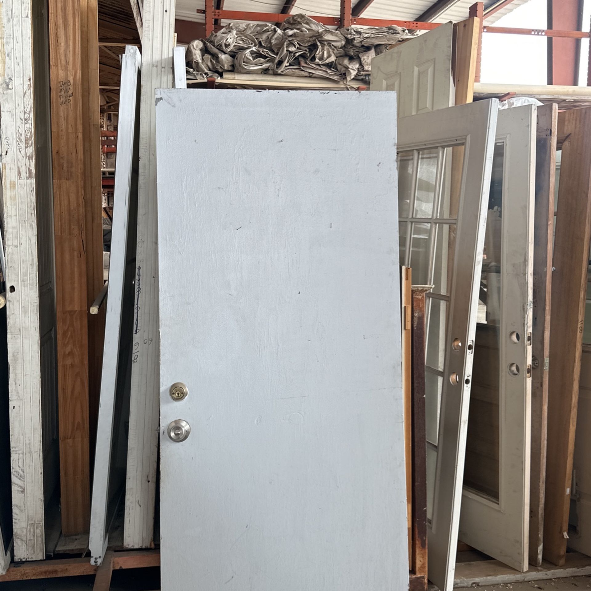 32 X 80 Solid Core Door With Small Doggie Door for Sale in San Antonio