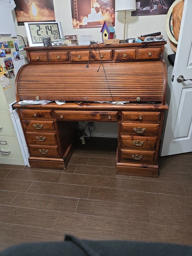 Secretary Solid Wood Desk
