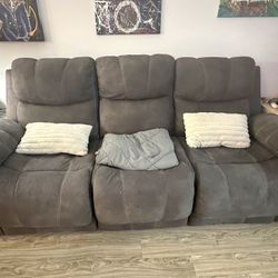 3-Piece Dual Power Reclining Modular Sofa