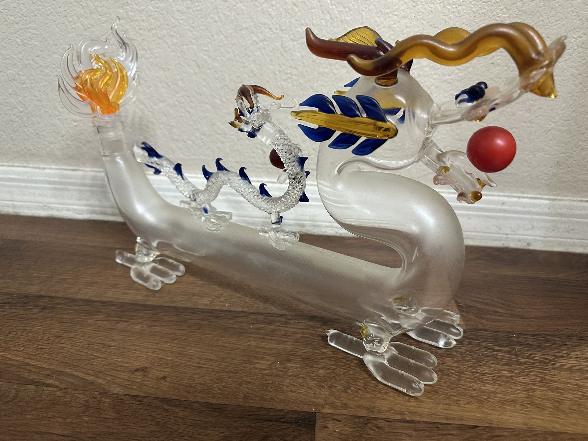 Glass Dragon Figurine
