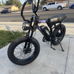 All Terrain Electric Bike – 32MPH Fat Tire Ebike – 70 Mile Range 