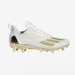 Adidas Adizero Primeknit Football Cleats White/Gold Mens Size 11 GX5100