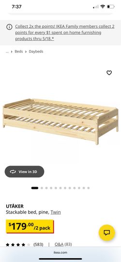 Ikea stackable twin beds