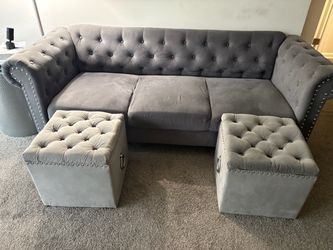 Gray 3 piece Living room set