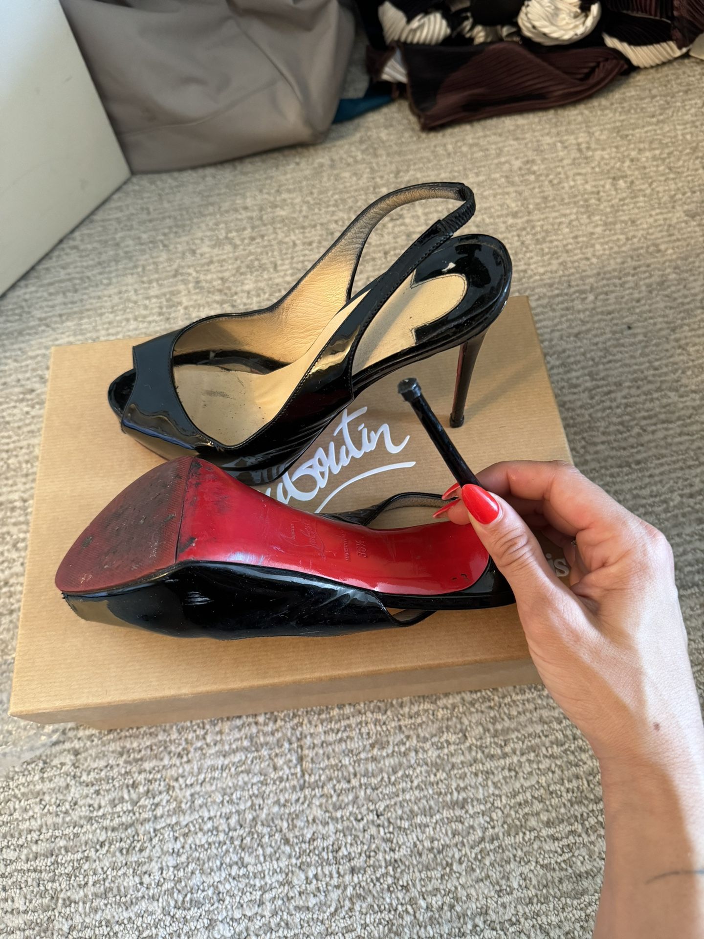 Louboutin Scrappy Sandal Heels