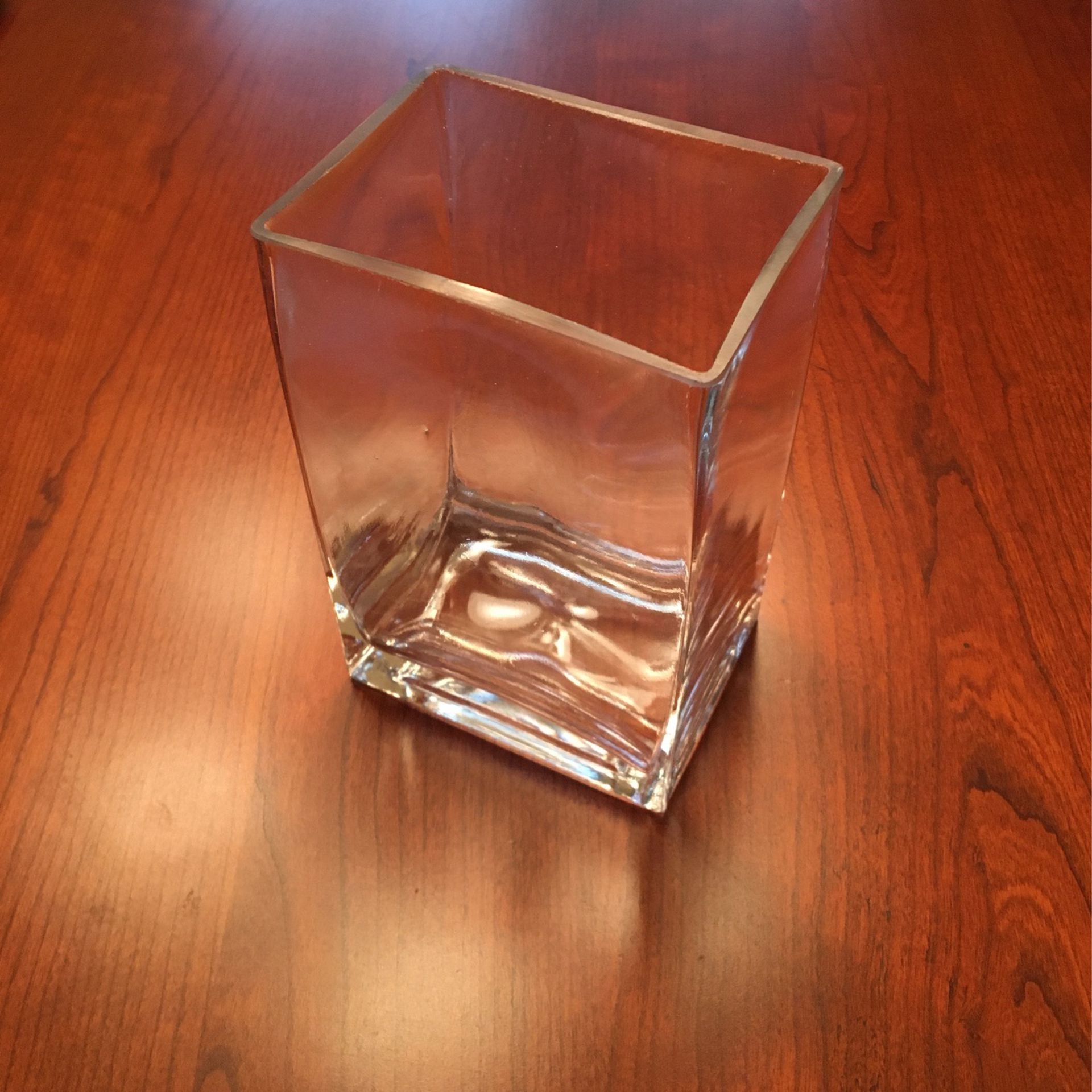 6” x 4” Rectangular Glass Flower Vase