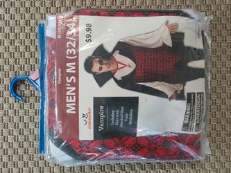 Men's Vampire Halloween Costume Size M