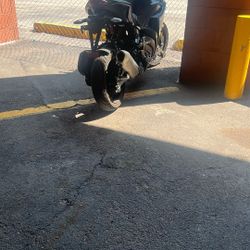 Blue Motorcycle Fly Wing
