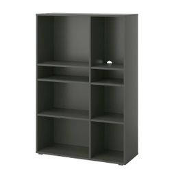 Dark gray bookcase