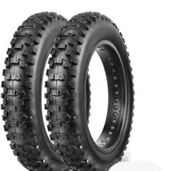 Set Of MOHEGIA Ebike Fat Tire: 20 x 4.0 Inch E-Bike Mountain Bicycle Tires Replacemen...