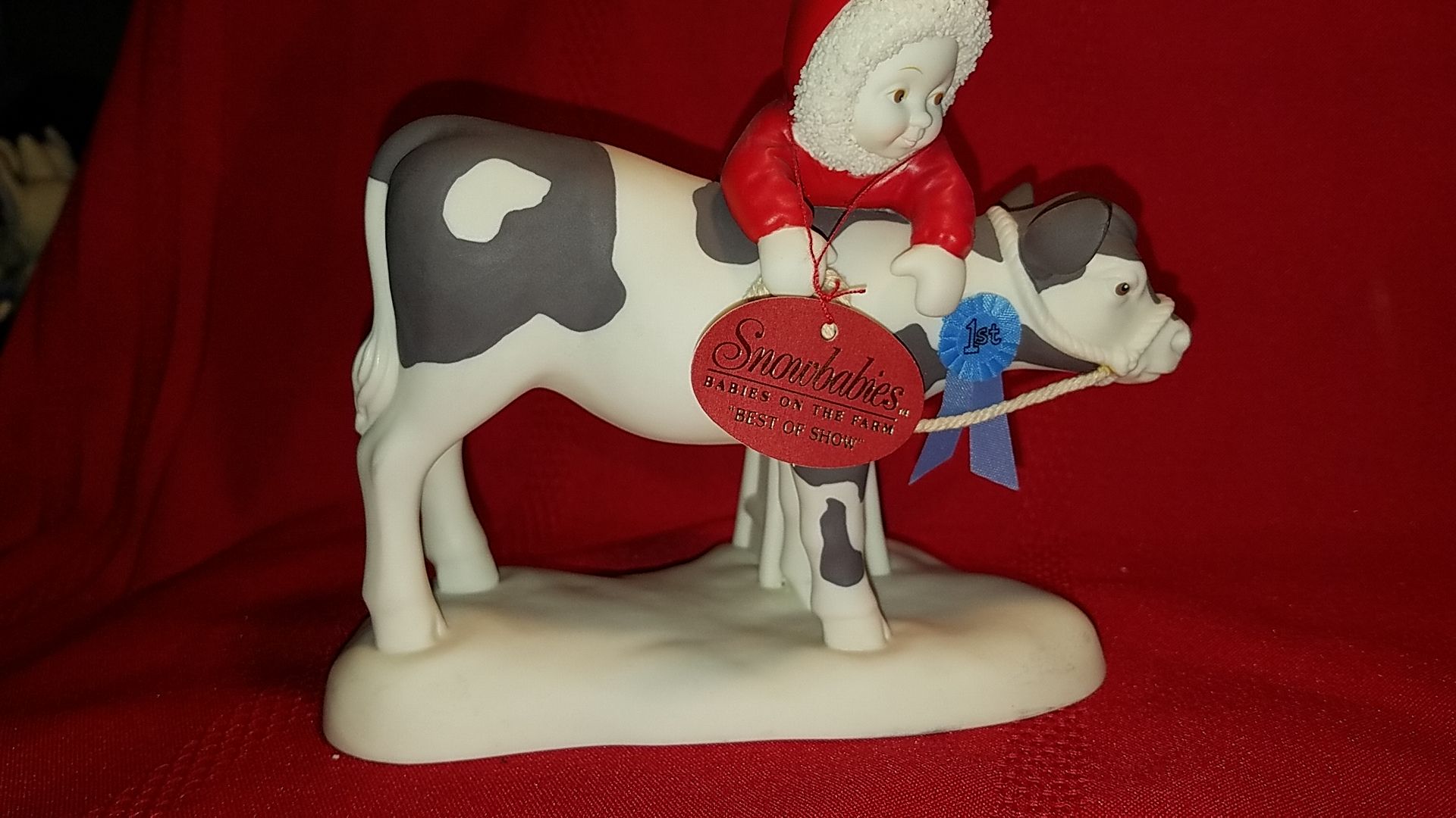 Dept 56 Snowbabies Farm Cow figurine