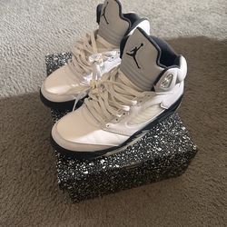 Jordan 5 white/black/Voile Noir