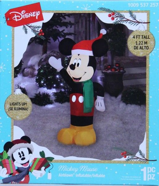NEW Christmas 4FT Mickey Airblown Inflatable