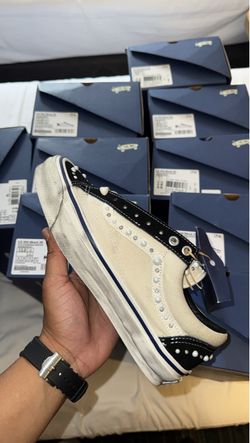 White Pearlized Vans