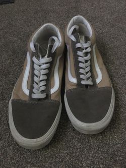 Mens 10.5 - Vans Old Skool Block Brown