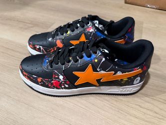 A Bathing Ape Bape Sta Paint Splatter Black Size 13