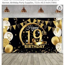 19th Birthday Banner