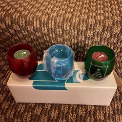 Partylite Colored Glass Set