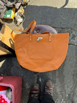 Women’s Brown Solid Tote Bag, Double Handles, Silver-Tone Hardware, Strap