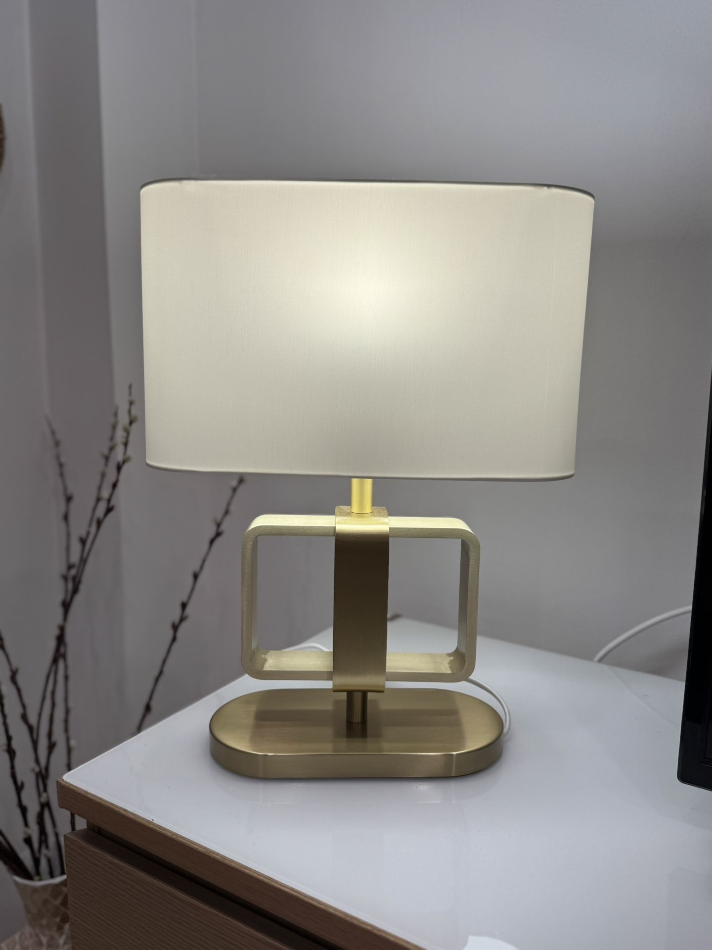 Uppvind IKEA Table Lamp Gold and White