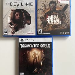 PS5 Tormented Souls + Devil In Me + Texas Chainsaw Massacre 