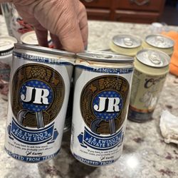 JR Ewing Beer Collector Cans