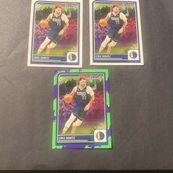 Luka Doncic 2023-24 Haunted NBA Hoops Lot Of 3 #9