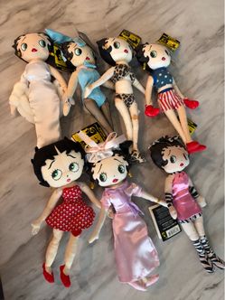 Lot of 14 Kellytoy Betty Boop Plush Dolls
