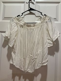 Off-The-Shoulder White Blouse