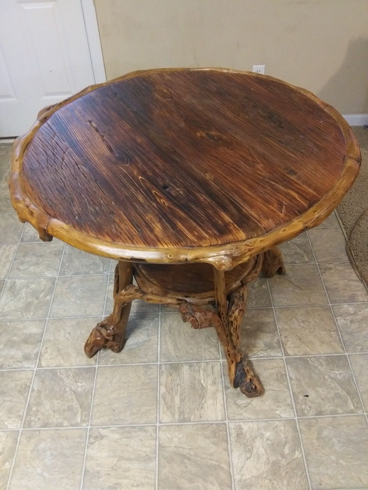 Handmade Rustic Wood Kitchen Table!