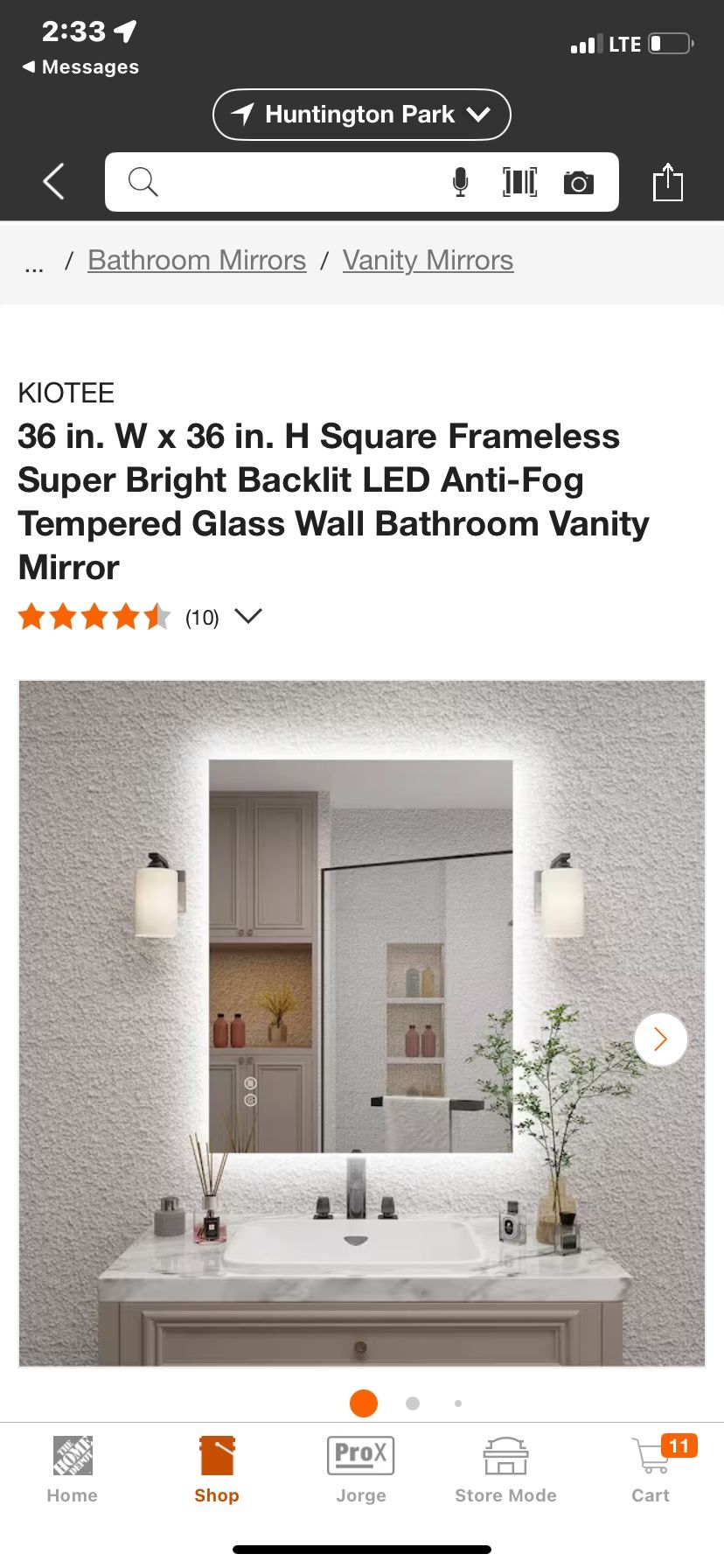 Bathroom Mirror Led