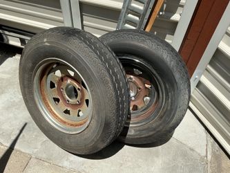 (3) 13” Trailer tires and rims