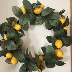 Wreath Lemon Home Decor