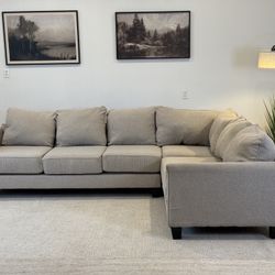 Beige sectional Couch Delivery Available 