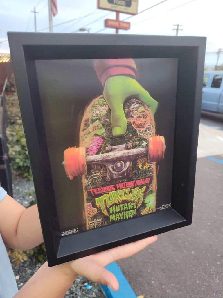 Teenager Mutant Ninja Turtle Skateboard Picture For Kids Room Wall