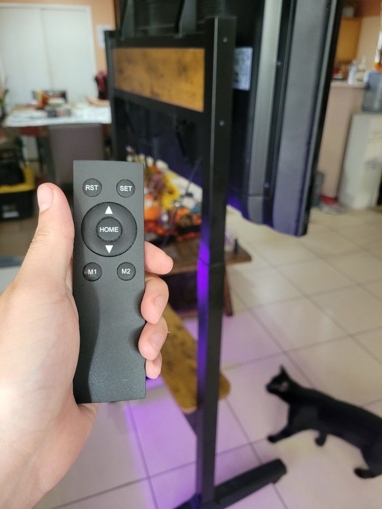 Mueble Portable Para TV Movil Ajustable Con Control Remoto