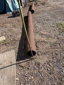 Steel/Iron Round tubing. 3 at 10’5”  1/4” thick 9” diameter