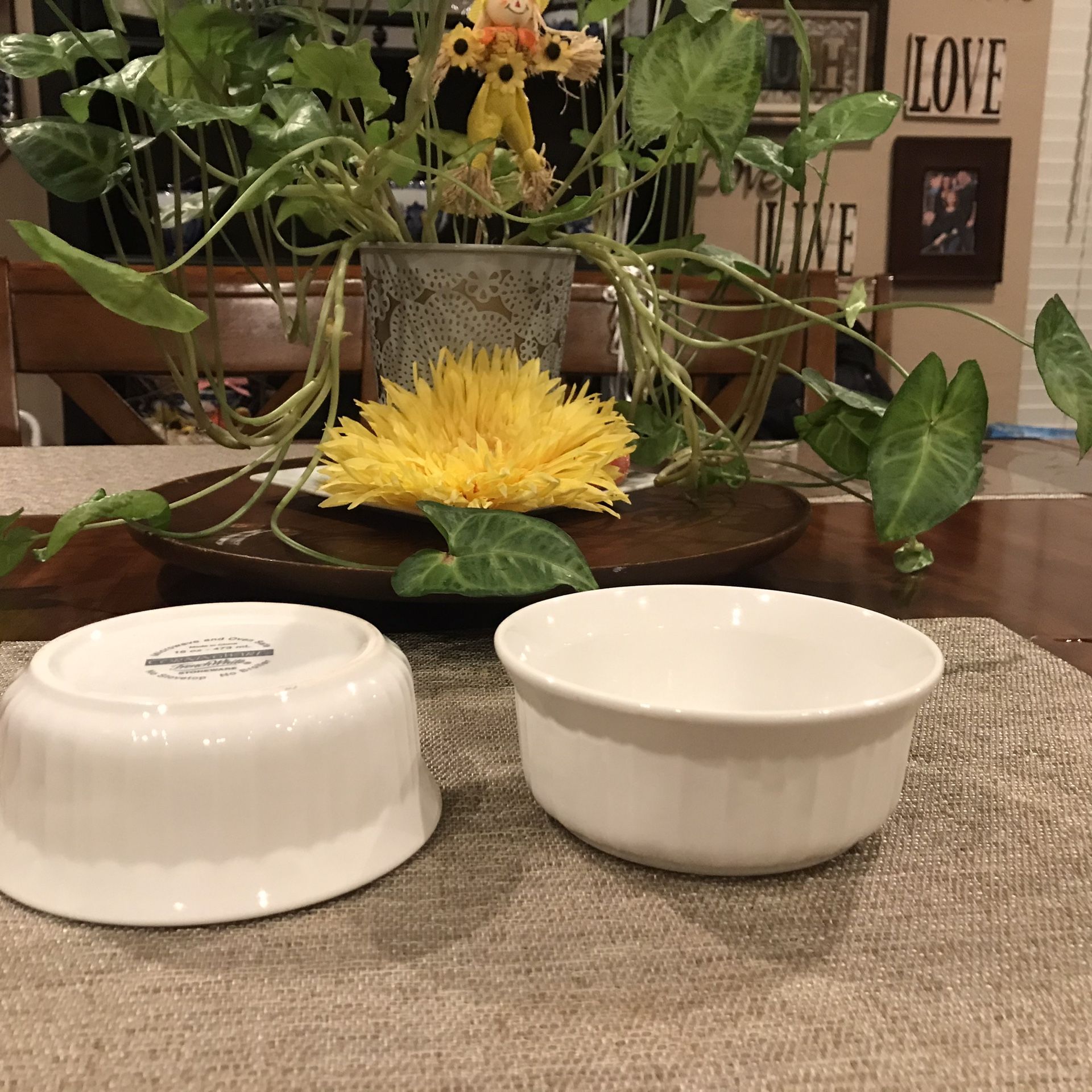 Corningware French White Stineware Bowls