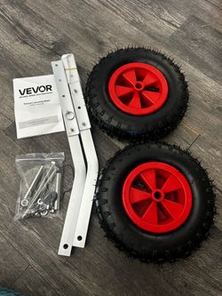Boat launching wheels