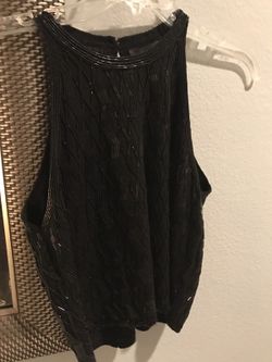 Black sequence top $10.00