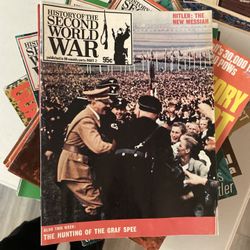 WWII History Archive – 70/96 “History of the Second World War” Issues + Post War Supplement – Vintage Set