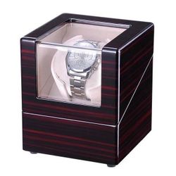 Watch Winder Box Single Automatic Wooden Display Case