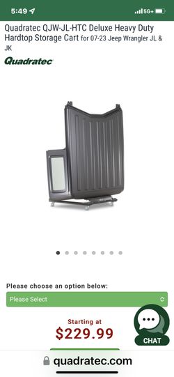 Jeep Wrangler Hardtop Storage Cart